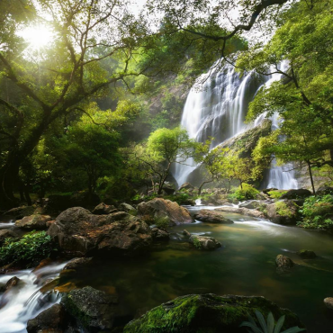 Wall Mural Photo Wallpaper Waterfall Agua Azul